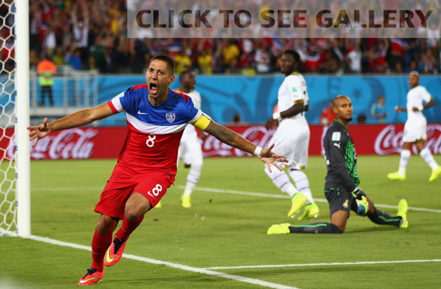 Clint Dempsey after his amazing goal.