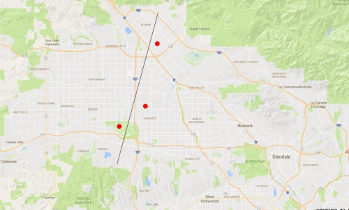 San Fernando Valley map