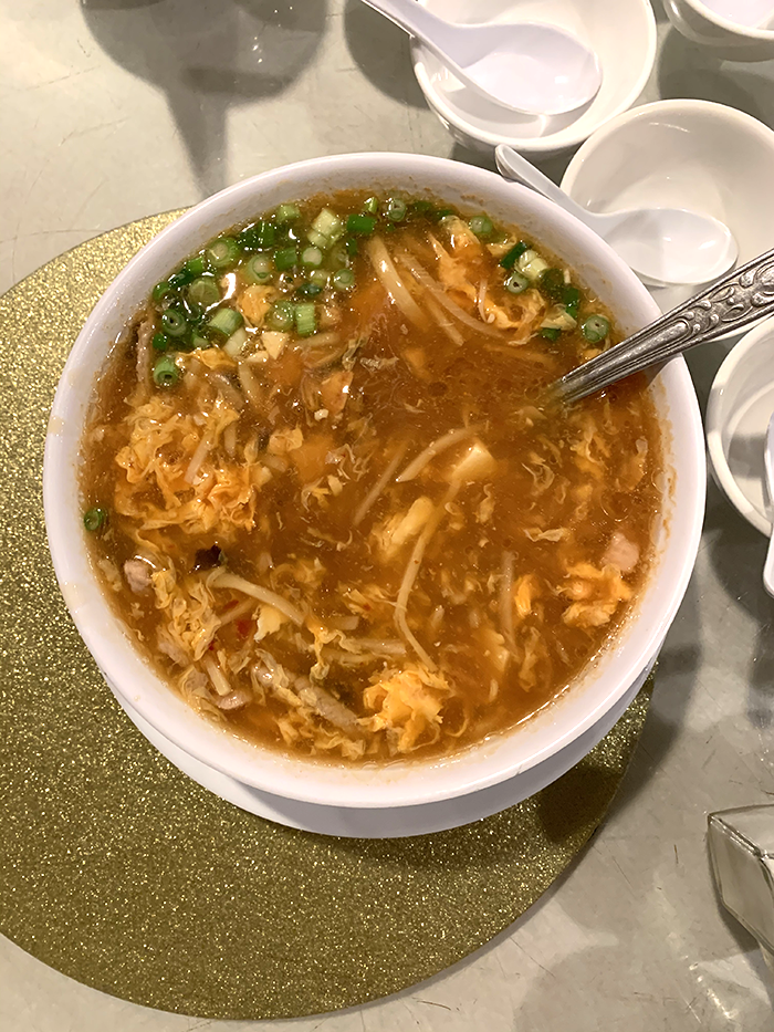 hot and sour soup Hop Li Chinese restaurant Los Angeles